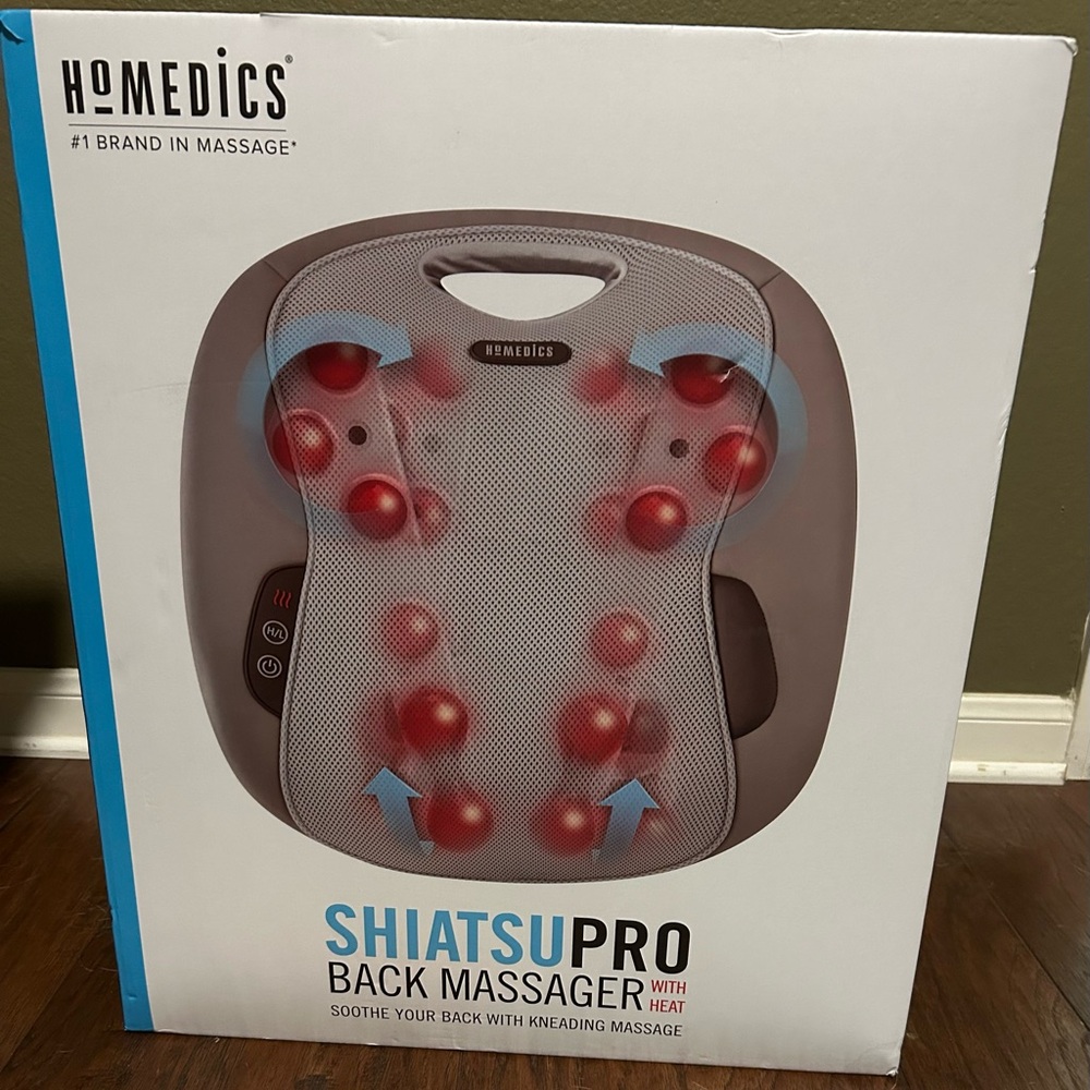 Homedics ShiatsuPro Massager with Heat - Gray and Red